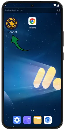 Roobet app – Icon auf dem Android Startbildschirm nach PWA-Installation