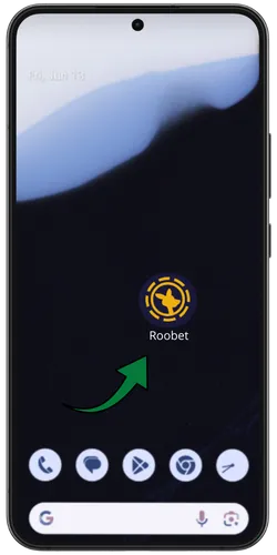 Roobet app – Icon auf dem Android Startbildschirm nach PWA-Installation