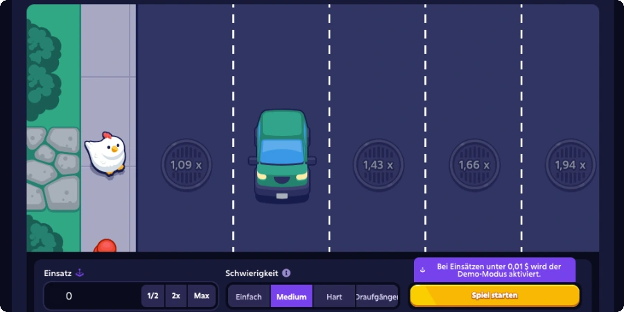 Roobet Chicken Game - Mission Uncrossable