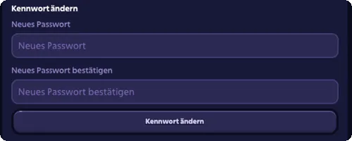 Sicherheit Passwort ändern und 2FA aktivieren