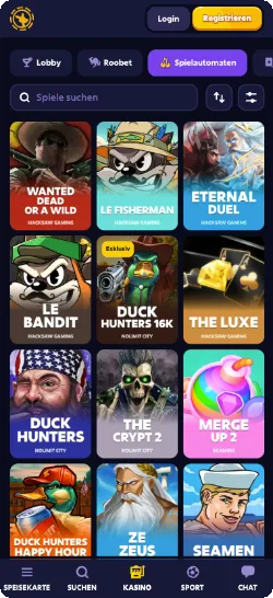 Roobet slot games