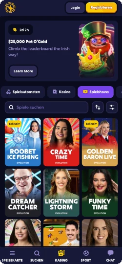 Roobet Startseite mobil – Wöchentliche Verlosung 100.000 US-Dollar Kasino Sportwetten Originals