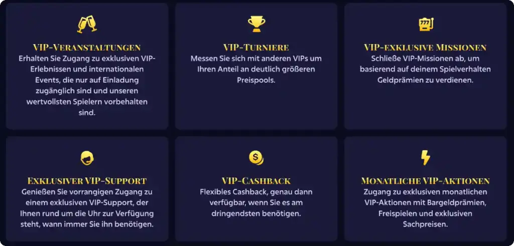 Roobet sign up bonus – VIP Reload Bonus Interface mit 3 Stufen